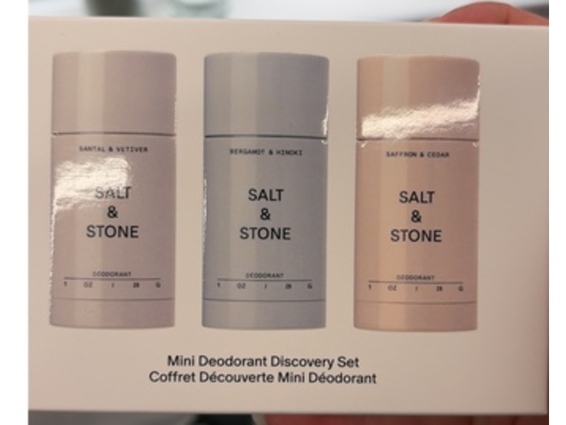 Salt & Stone Deodorant Discovery Set, 1 oz/28 g, Pack Of 3