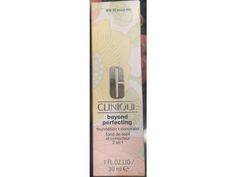 Clinique Beyond Perfecting Foundation + Concealer, WN 30 Biscuit, 1 fl oz/30 mL