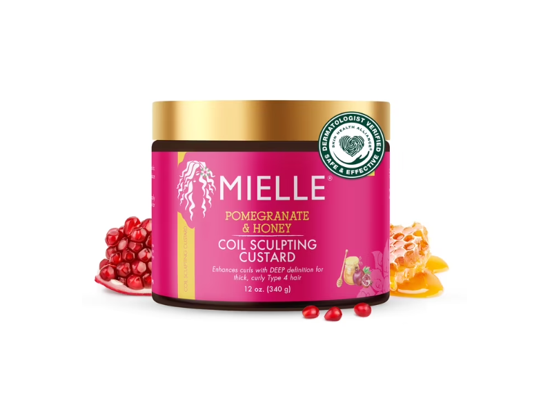 Mielle Coil Sculpting Custard, Pomegranate & Honey, 12 oz/340g