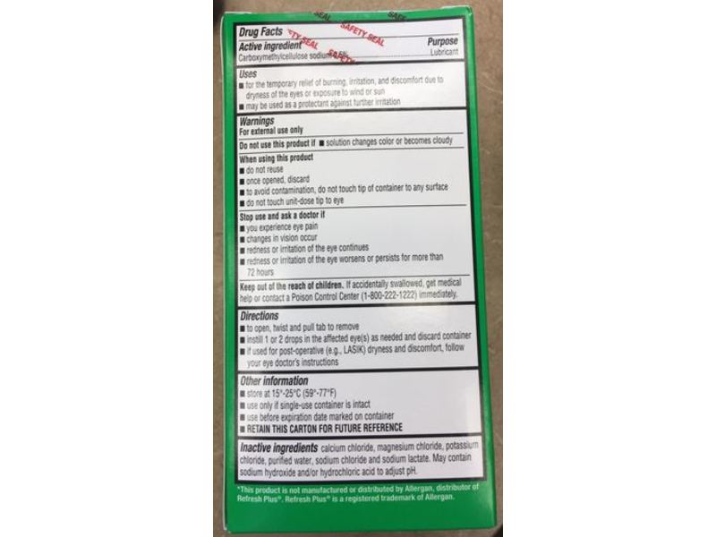 CVS Preservative Free Lubricant Eye Drops, 70 Count