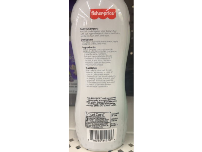 Fisher-price Hello Bathtime Baby Shampoo, Smart Care, 10 fl oz/296 mL