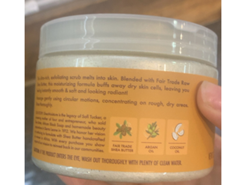 Shea Moisture Moisturizing Creme Body Scrub, Raw Shea Butter, 11.3 oz/320 g