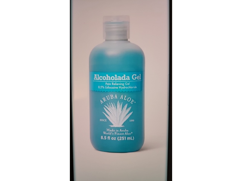 Aruba Aloe Alcoholada Pain Relieving Gel, 0.5% Lidocaine Hydrochloride, 8.5 fl oz/251 mL