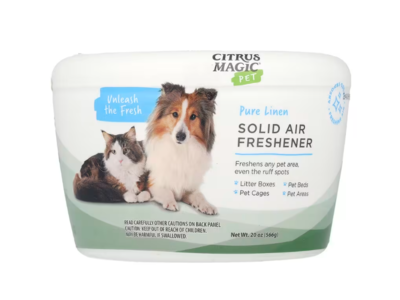 Citrus Magic Pet Solid Air Freshener, Pure Linen, 20 oz/566 g, Pack Of 2