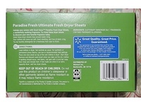 Great Value Ultimate Fresh Dryer Sheets, Paradise Fresh, 180 Count - thumbnail 3