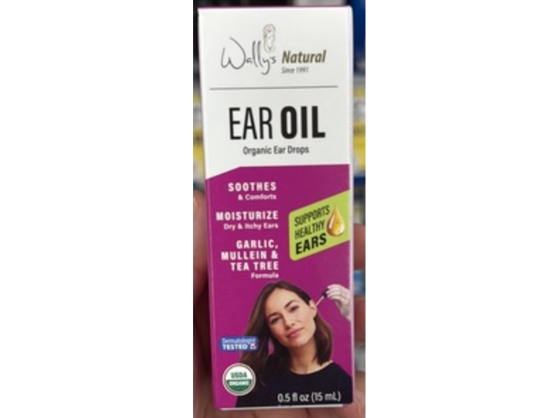 Wally’s Natural Organic Ear Oil Drops, 0.5 fl oz/15 mL