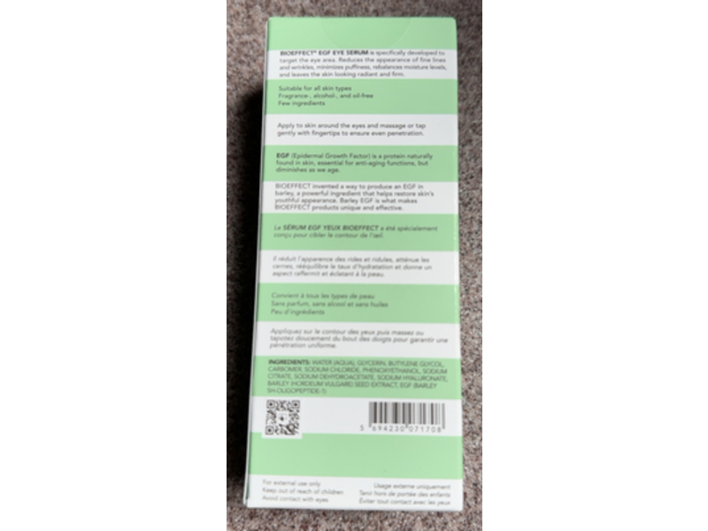 Bio Effect EGF Age-Defying Eye Serum, 0.20 fl oz/6 mL