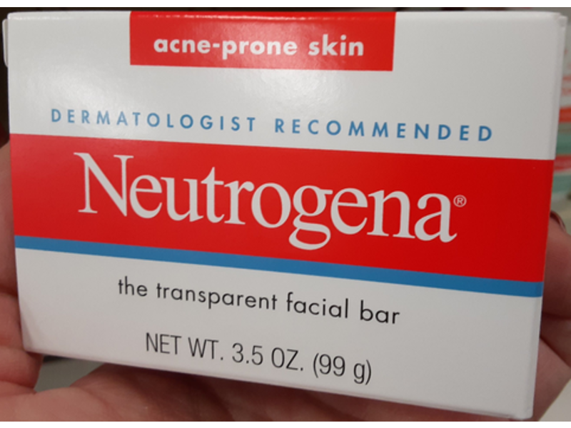 Neutrogena The Transparent Facial Bar, Acne-Prone Skin, 3.5 oz/99 g