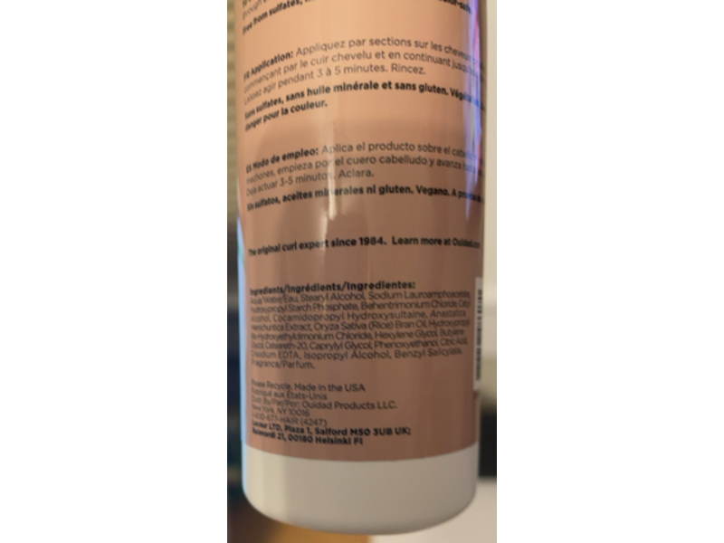 Ouidad Curl Shaper Double Duty Cleansing Conditioner, 3.4 fl oz/100 mL