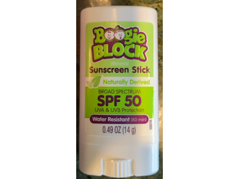 Boogie Block Sunscreen Stick, SPF 50, 0.49 oz/14 g