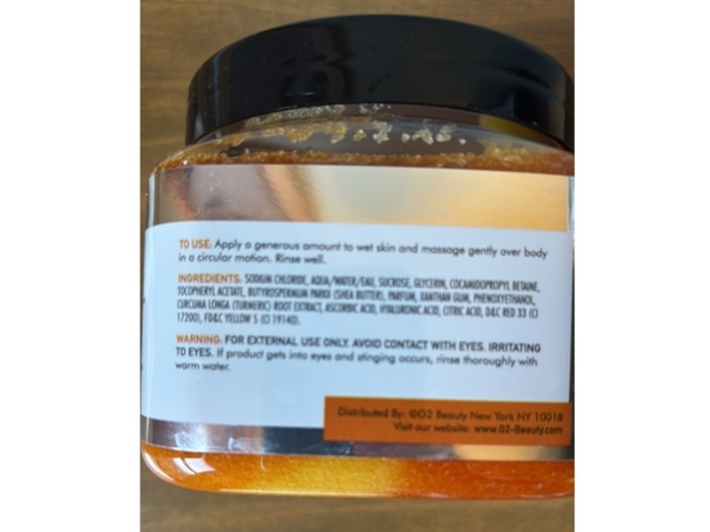 Skin-Aid-Medics Glowing Sugar Scrub, Turmeric + Vitamin C, Brown Sugar & Hyaluronic Acid, 21 oz/600 g
