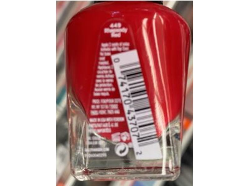 Sally Hansen Miracle Gel Nail Polish, Rhapsody Red, 0.50 fl oz/147 mL