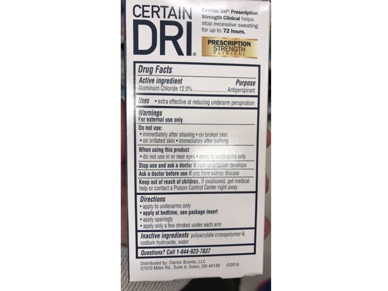Certain Dri Antiperspirant Roll-On, 1.2 oz/35.5 mL