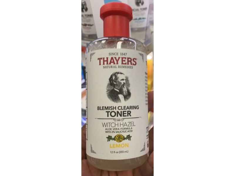 Thayers Blemish Clearing Toner Witch Hazel, Lemon, 12 fl oz/355 mL