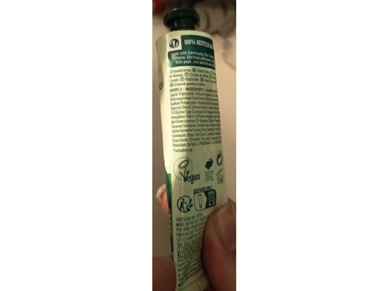 The Body Shop Hand Cream, Pears & Share, 1 fl oz/30 mL