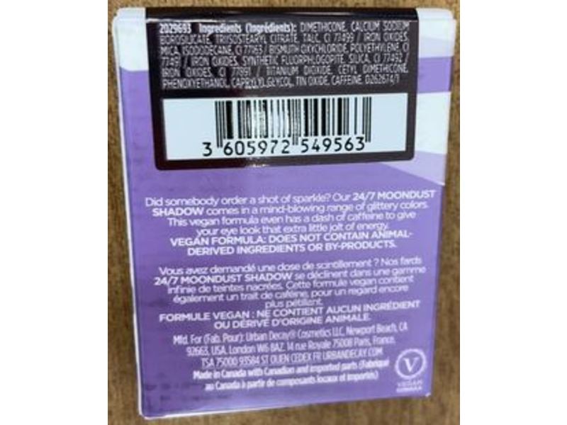 Urban Decay 24/7 Shadow Moondust Sparkly Eyeshadow, Lithium, 0.06 oz/1.8 g