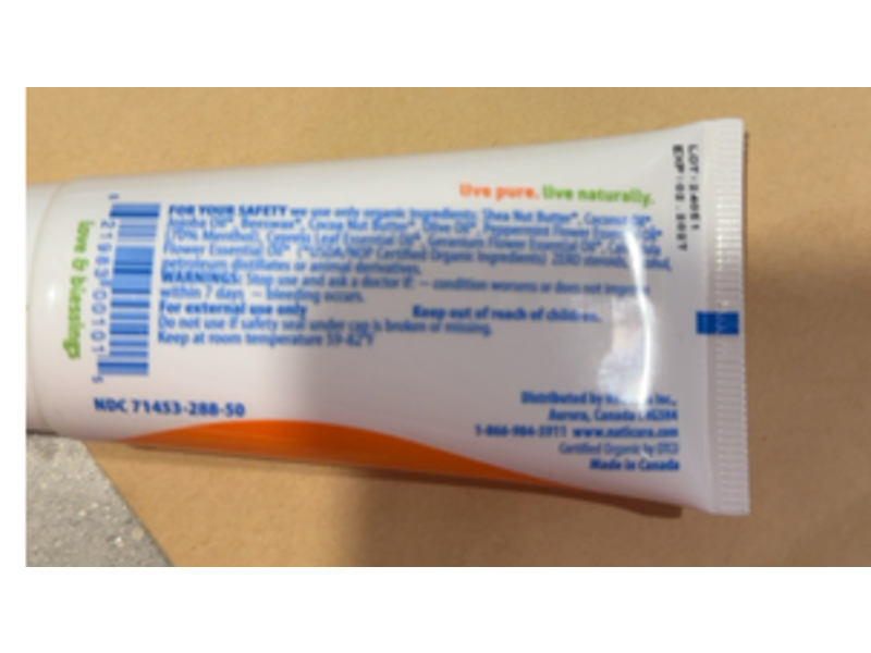 Naticura Alleviate Hemorrhoid Treatment Ointment, 1.7 oz/48.2 g