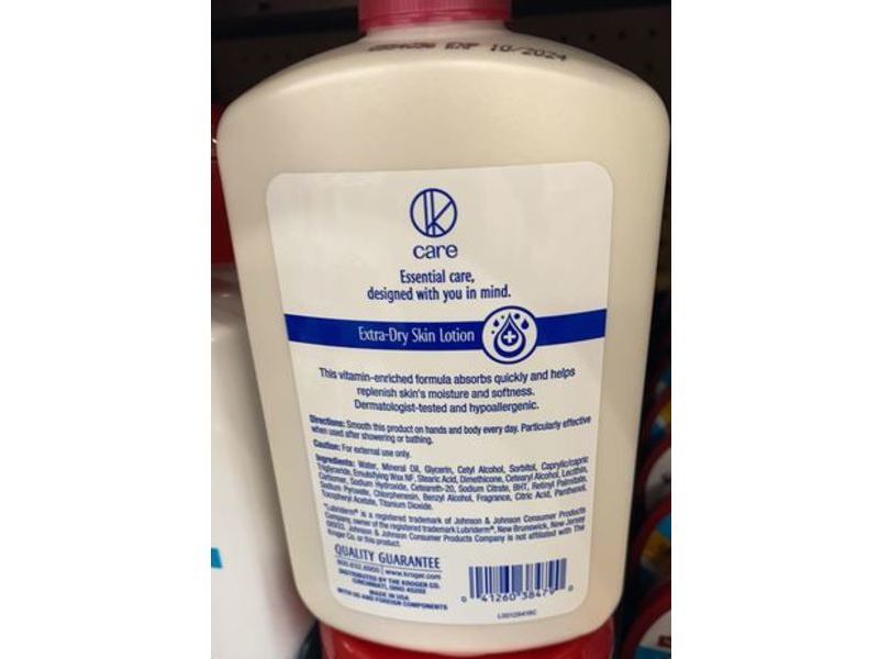 Kroger Replenish Extra-Dry Skin Lotion, Vitamin B5 & E, 16 fl oz/473 mL