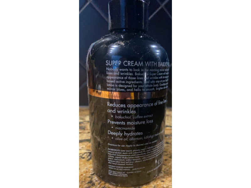 Whish Super Cream, Bakuchiol, 13 fl oz/390 mL