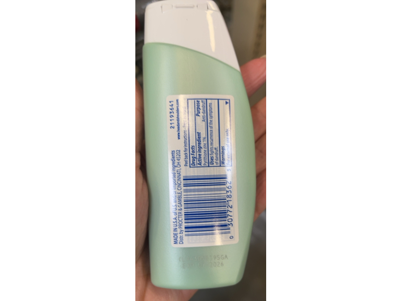 Head & Shoulders Bare Shampoo Soothing Hydration, 3 fl oz/90 mL