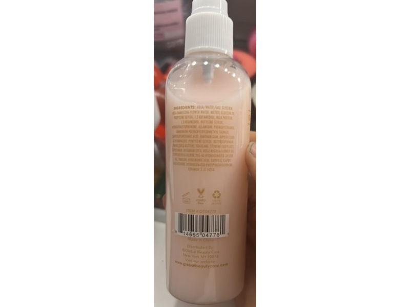 Global Beauty Care Milky Facial Hydrator, Rose, 4 fl oz/120 mL