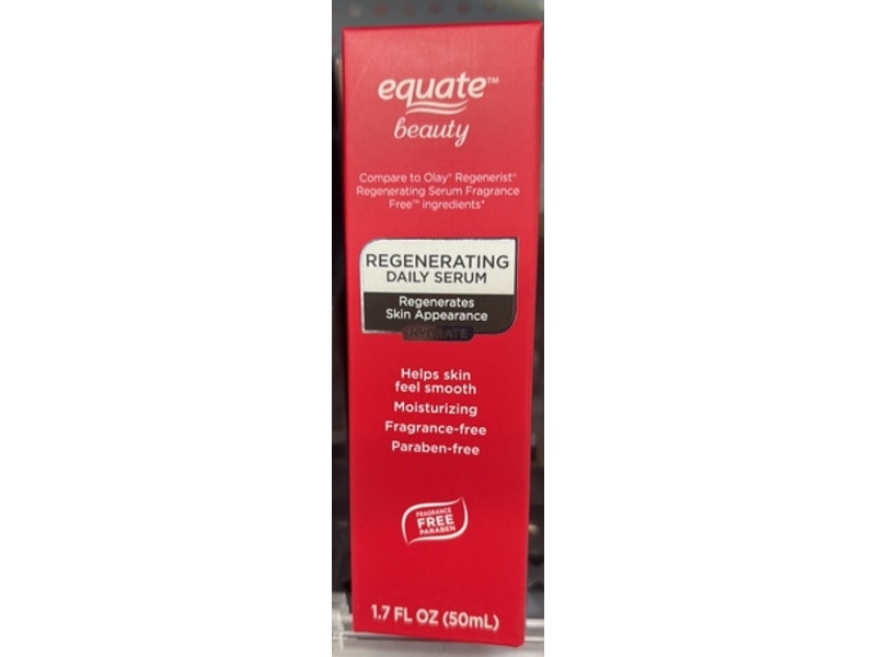Equate Beauty Regenerating Daily Serum, 1.7 fl oz/50 mL.