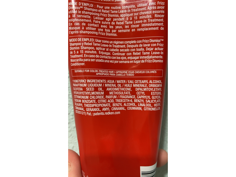 Redken Frizz Dismiss Mask, Babassu Oil, 8.5 fl oz/250 mL