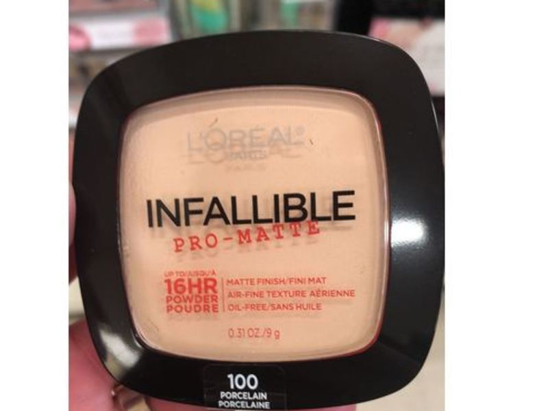 L'Oreal Paris Infallible Pro-Matte Powder, 100 Porcelain, 0.31 oz/9 g
