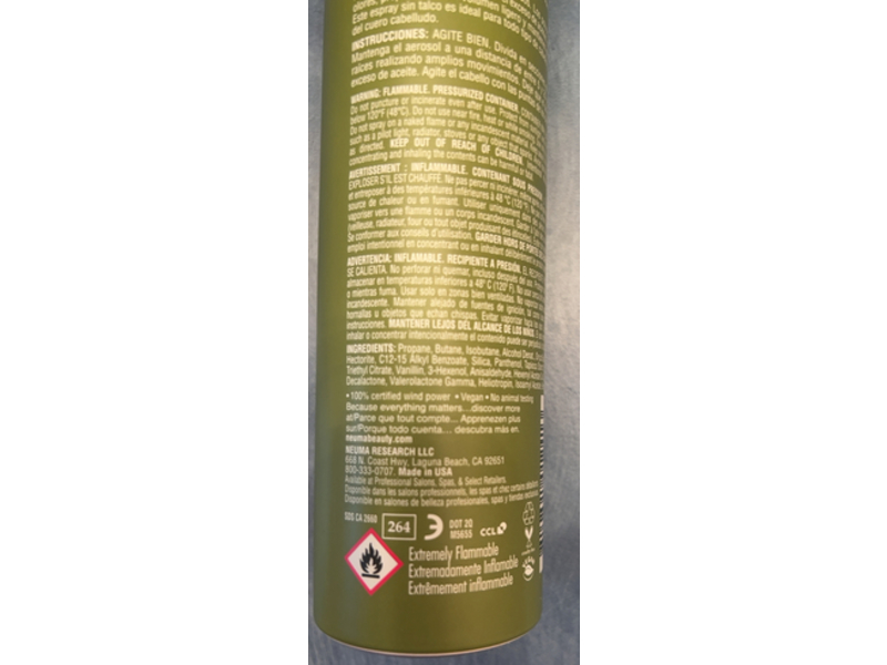 Neuma reNeu Dry Shampoo, 3.5 oz/99 g