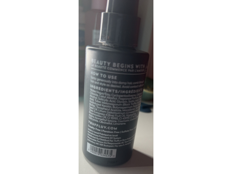 TruffLuv Indulge Truffle Leave-In Mask, 4.22 fl oz/125 mL