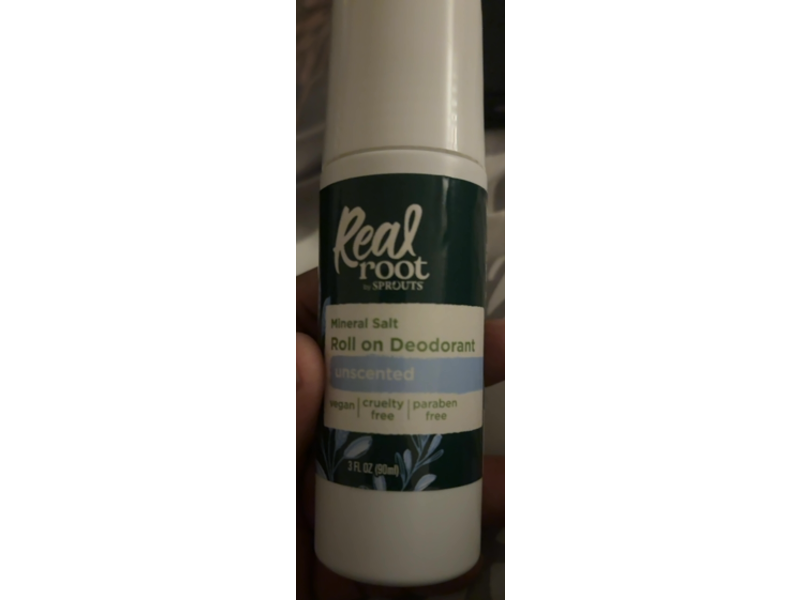 Real Root By Sprouts Mineral Salt Roll On Deodorant, 3 fl oz/90 mL