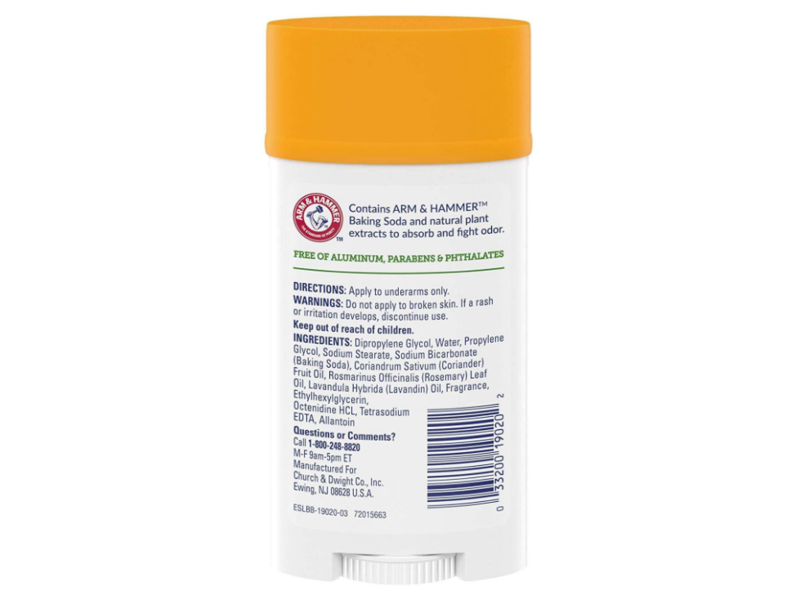 Arm & Hammer Essentials Deodorant, Rosemary Lavender, 2.5 oz (71 g)