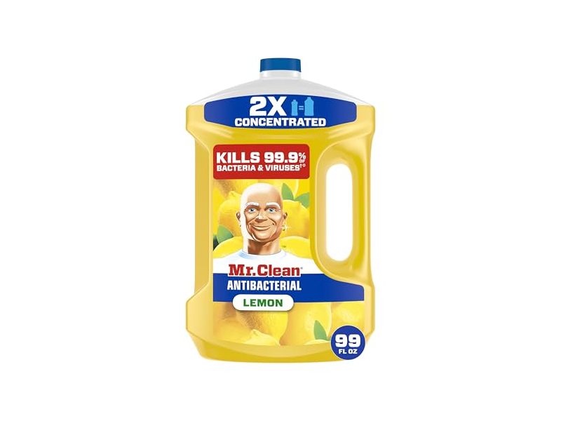 Mr. Clean Antibacterial Multi-Surface Cleaner, Lemon, 99 fl oz/2.92 L