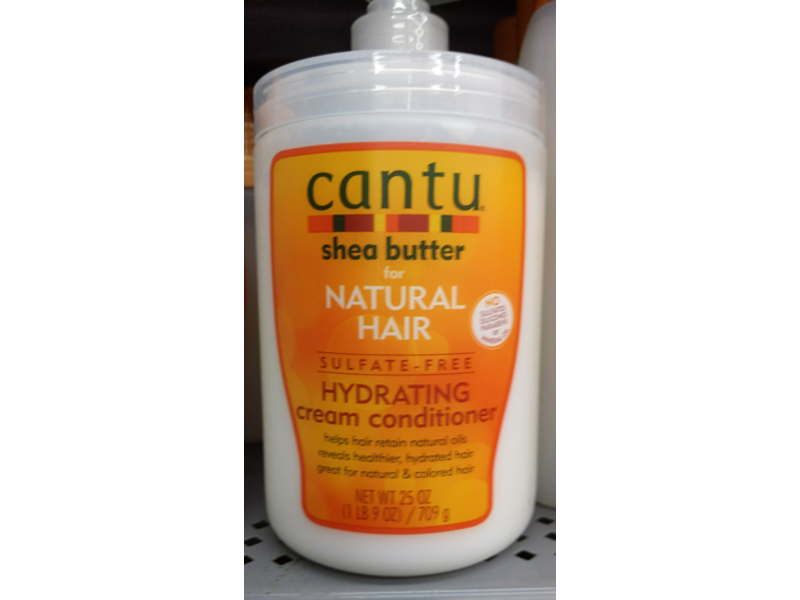 Cantu Hydrating Cream Conditioner, Shea Butter For Natural Hair, Sulfate-Free, 25 oz/709 g