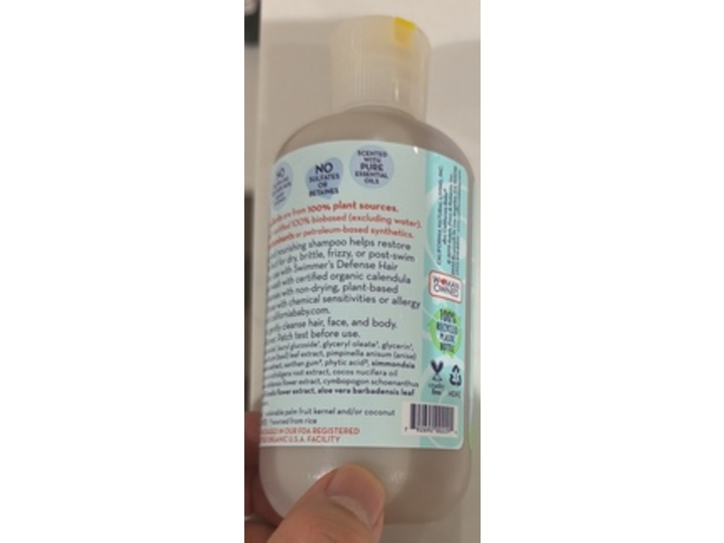 California Baby Shampoo & Body Wash, Swimmer's Defense, 8.5 fl oz/251 mL