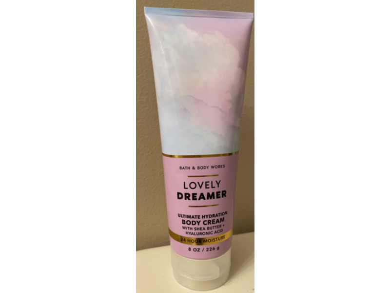 Bath & Body Works Lovely Dreamer Body Cream, Shea Butter + Hyaluronic Acid, 8 oz/226 g