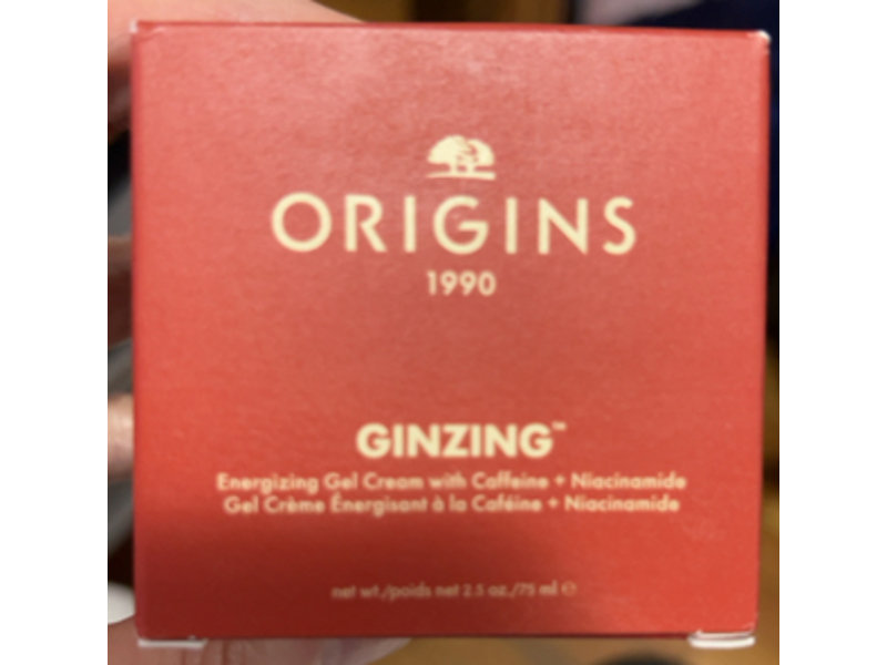 Origions Ginzing Energizing Gel Cream, Caffeine + Niacinamide, 2.5 oz/75 mL
