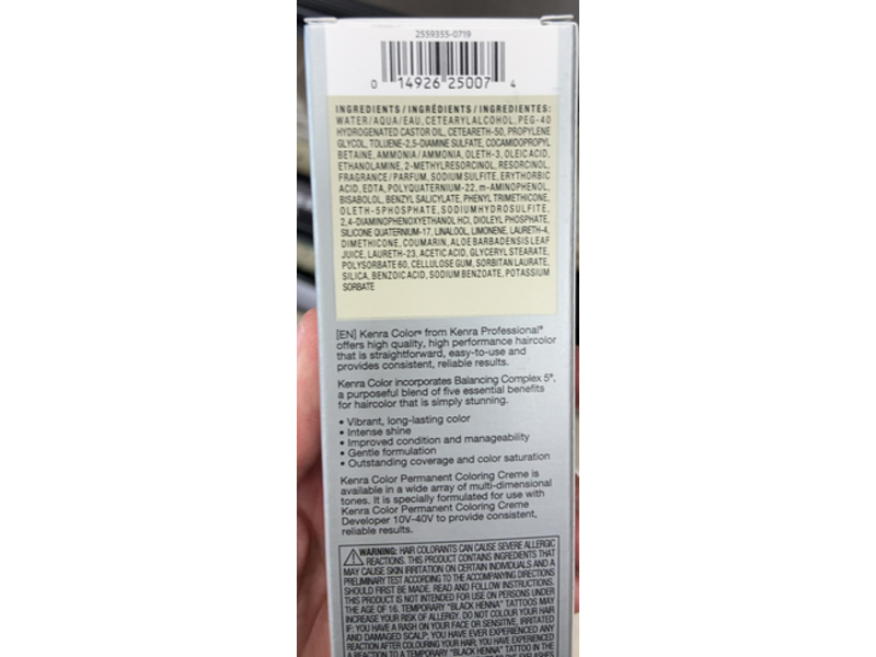 kenra Permanent Coloring Creme, Light Brown Natural 5n, 3 oz/85 g