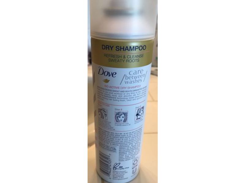 Dove Go Active Dry Shampoo, 5 oz/141 g