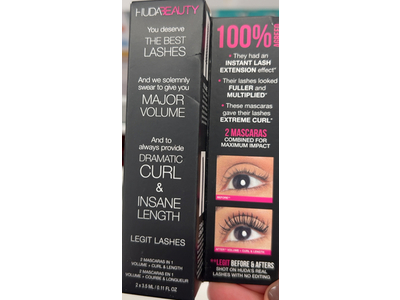 Huda Beauty Legit Lashes Double-Ended Volumizing and Lengthening