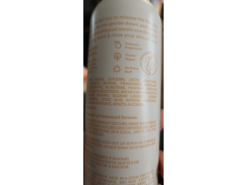 Allkinds Nourishing Whipped Shower Foam, Lazy Days, 8.8 oz/250 g