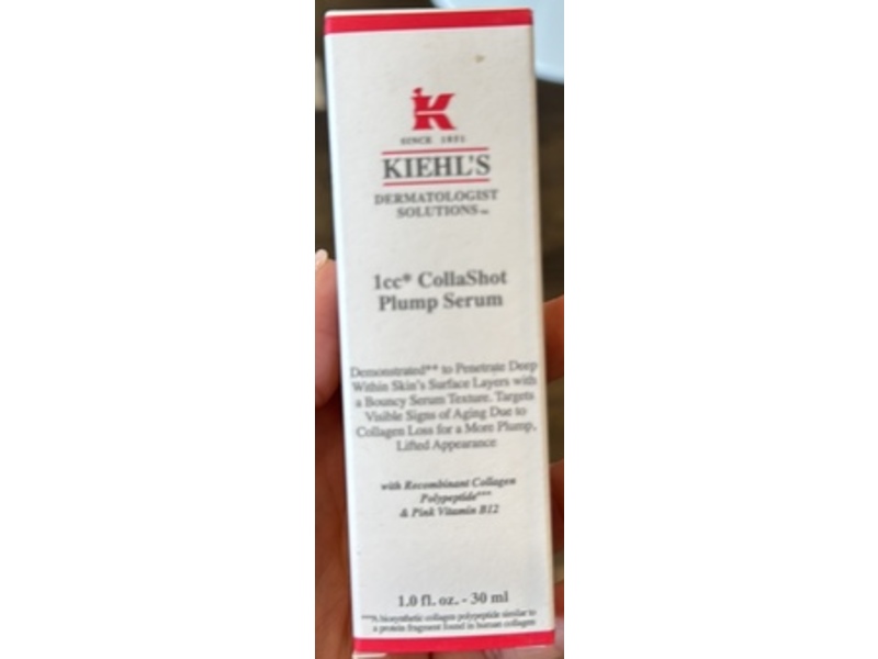 Kiehl's 1Cc Collashot Plump Serum, Collagen Polypeptides & Pink Vitamin B12, 1 fl oz/30 mL