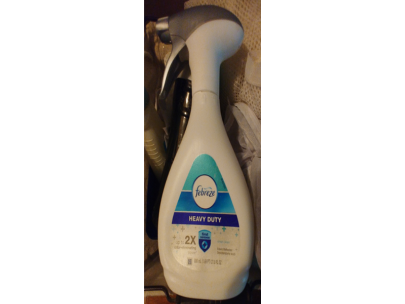 Febreze Heavy Duty Plus Fabric Refresher, Crisp Clean, 27 fl oz/800 mL, Pack Of 6