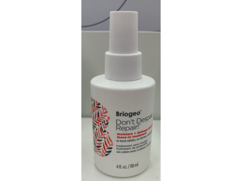 Briogeo Don’t Despair Repair Moisture + Damage Defense Leave - In Treatment, 4 fl oz/118 mL