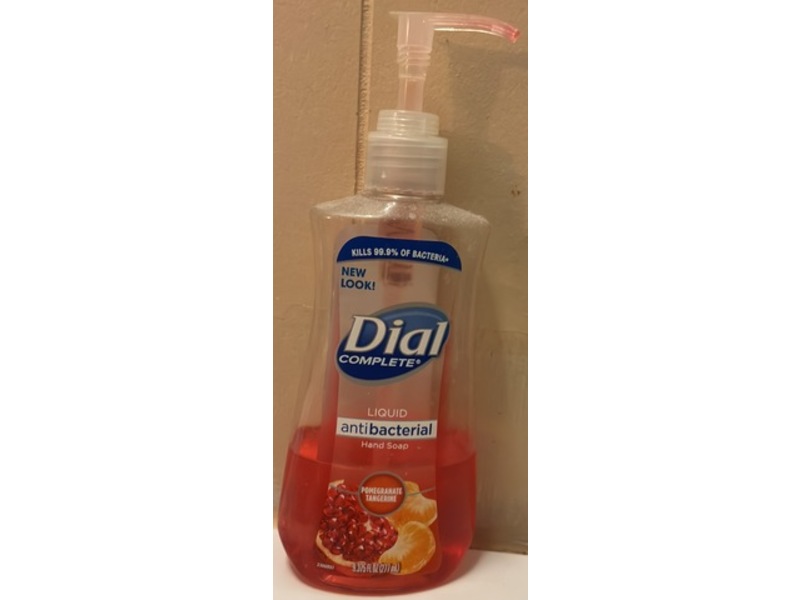 Dial Complete Liquid Antibacterial Hand Soap, Pomegranate Tangerine, 9.375 fl oz/277 mL