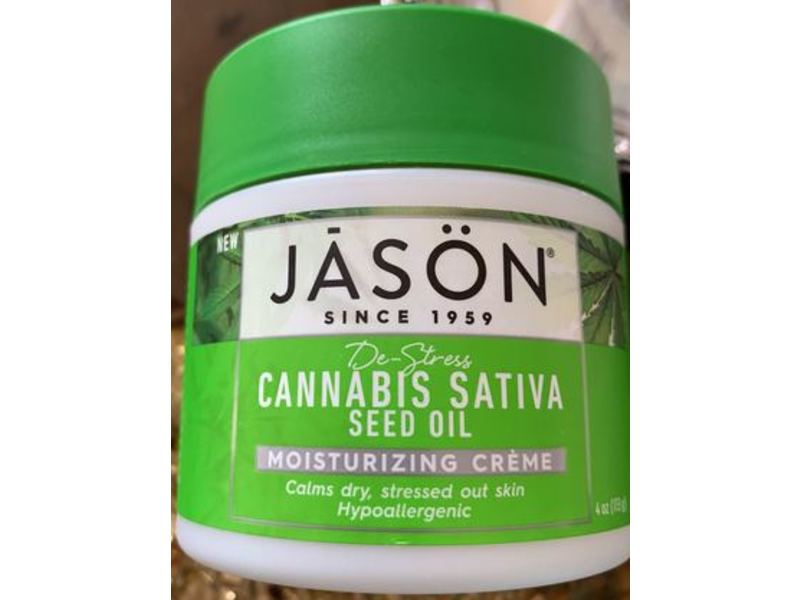 Jason Moisturizing Creme, Cannabis Sativa Seed Oil, 4 oz/113 g
