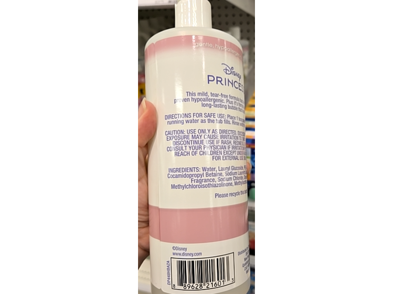 Disney Princess Happy Bubble Bath, Lavender, 32 fl oz/946 mL