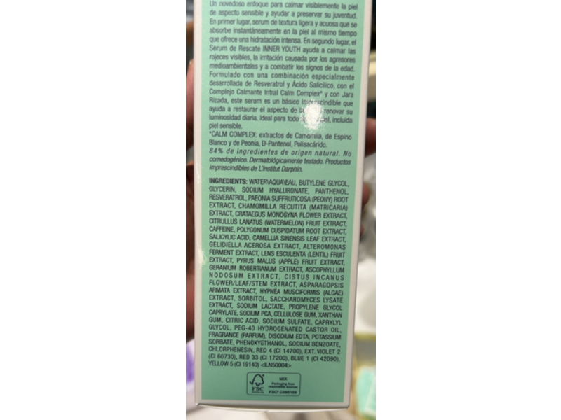 Darphin Intral Serum Essentiel, Soothe, Renew, Prevent, 3.3 fl oz/100 mL