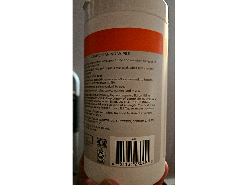 Equate CPAP Cleaning Wipes, 62 Count