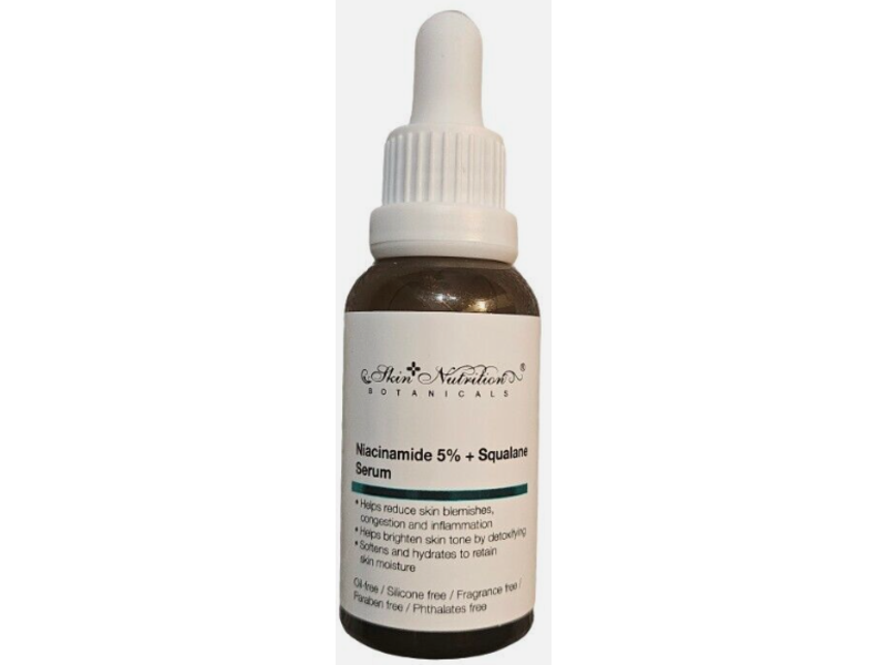 Skin Nutrition Botanicals Serum, Niacinamide 5% + Squalane, 1 oz/30 mL